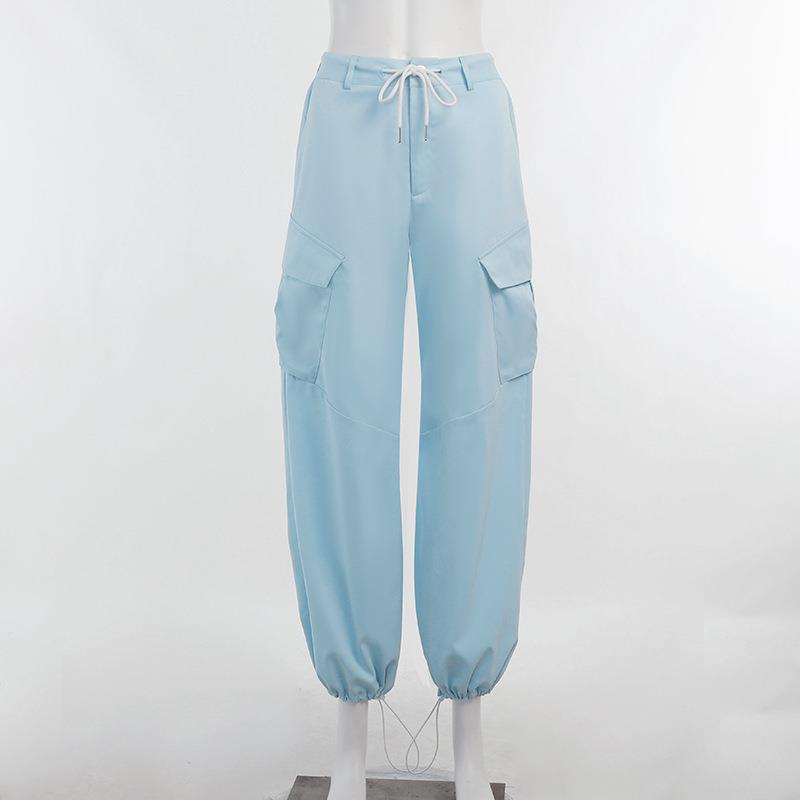 Baggy Sweat Cargo Pants Parachute Women Y2K Streetwear Korean Fashion High Waist Trousers Jogging Femme Oversized 8 - Parachute Pant Shop
