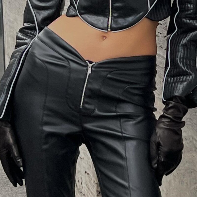 Women s Y2k Clothes 2022 New In Winter Fashion Trend New High Waist Micro Flared Zipper 1 - Parachute Pant Shop