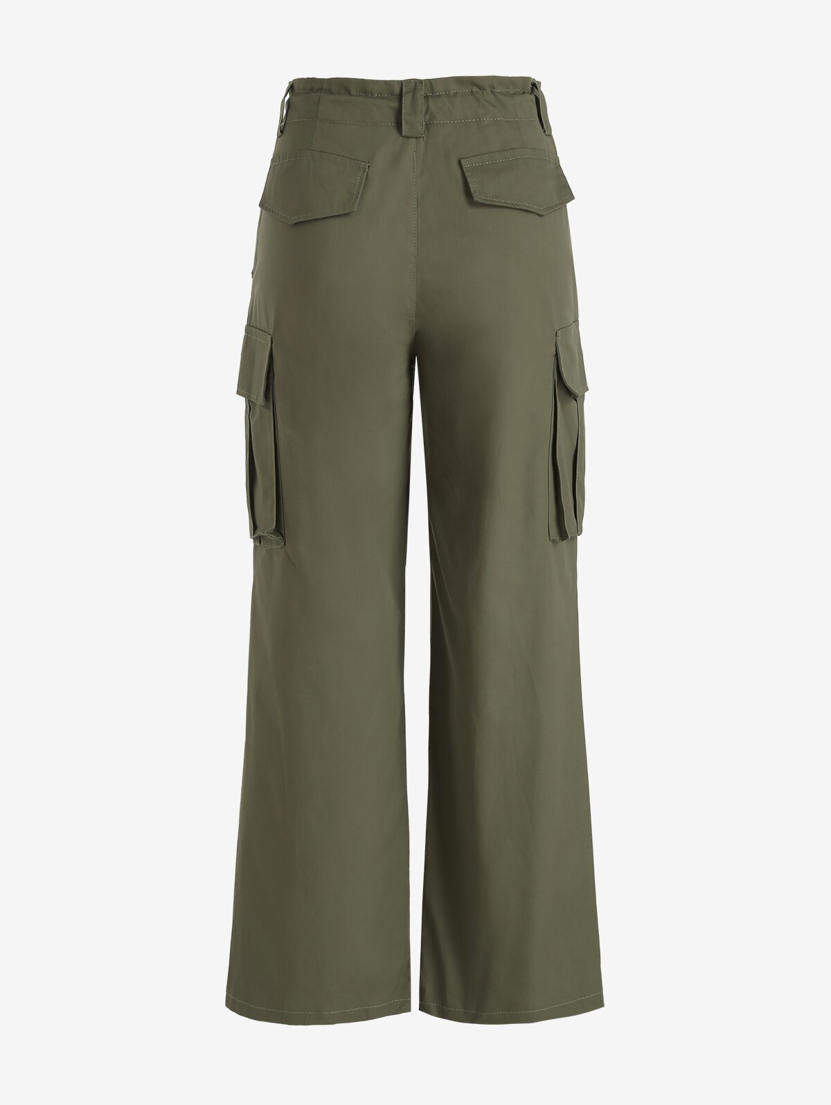 ZAFUL Pockets Drawstring Straight Cargo Pants Women Solid Parachute Trousers Y2K Fashion Streetwear pantalones de mujer 2 - Parachute Pant Shop