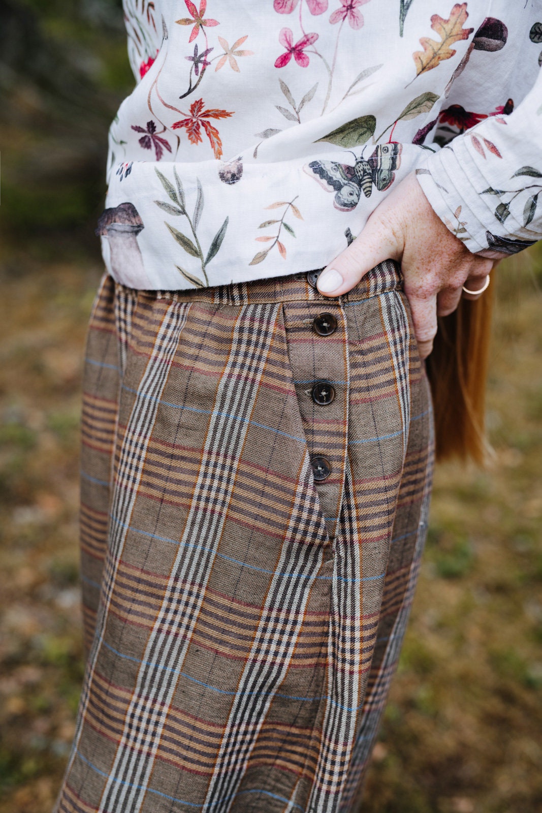 PALAZZO PANTS | Wide Leg Linen Pants, Mid Century Modern, Outlander Clothing, Medieval Clothing, Charlotte Trousers Plaid