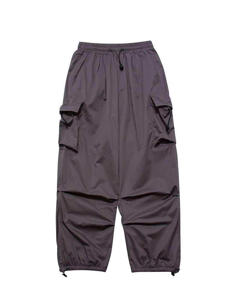 Y2k Parachute Pants Women Hippie Streetwear Oversize Pockets Cargo